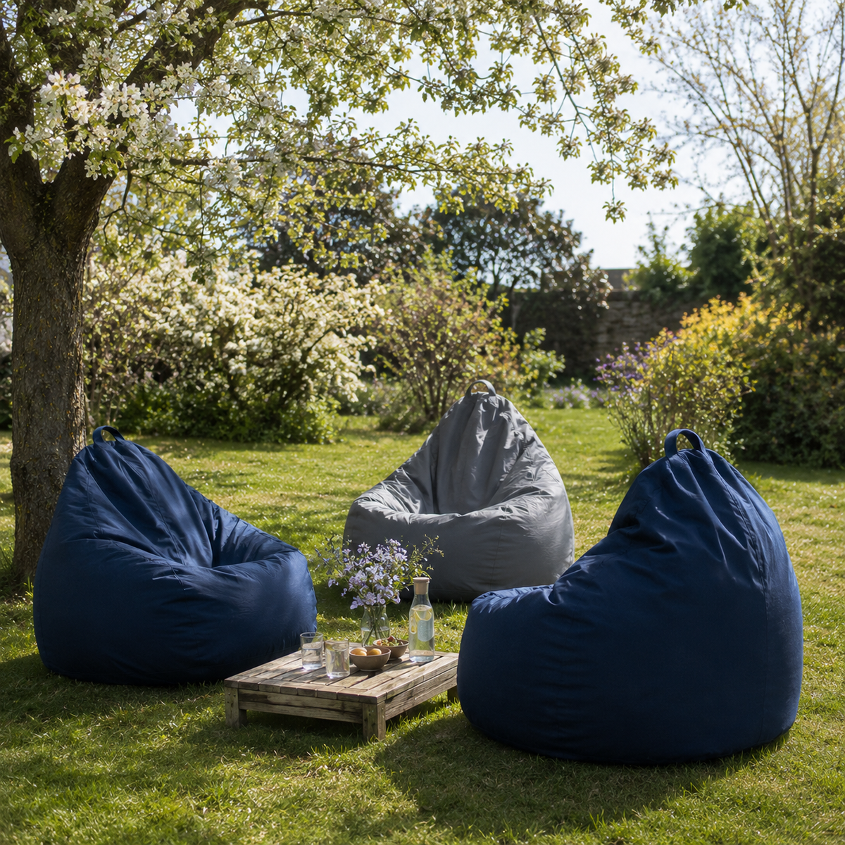 Pouf d'extérieur imperméable — Confort personnalisé