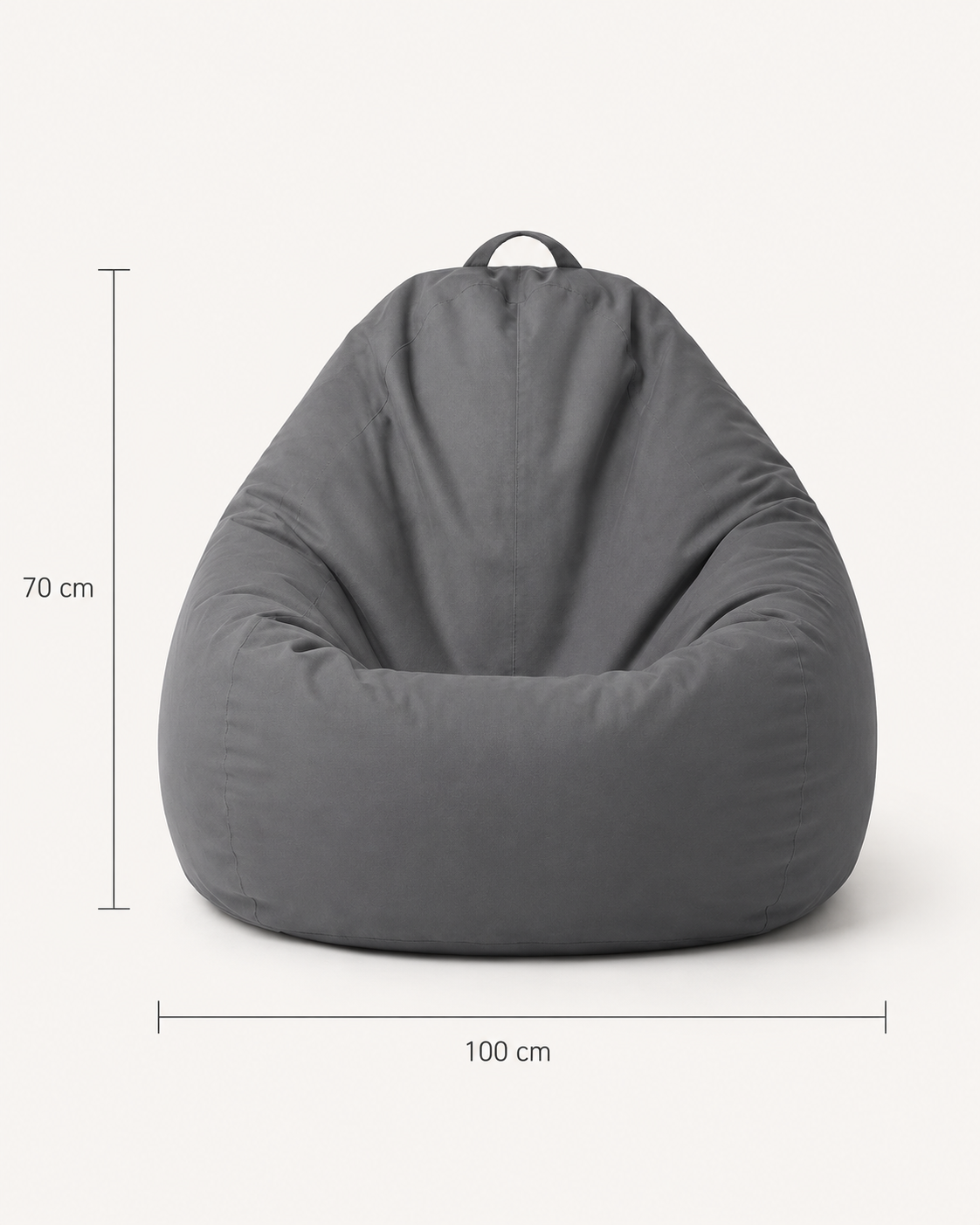 Dimensions du pouf terrasse Mowana format 100 cm Image